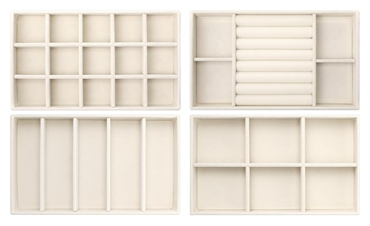 Stackable Jewelry Trays — complete set view