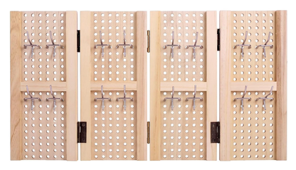 Folding Pegboard Jewelry Display — complete set view